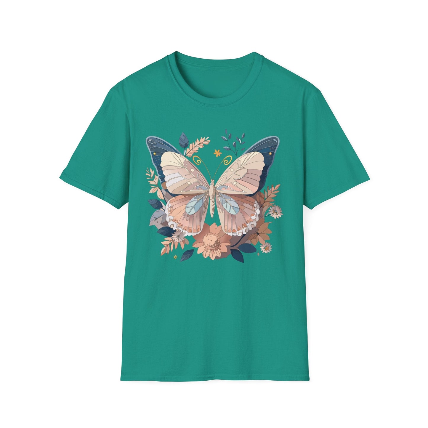 Monarch Butterfly Shirt Unisex Softstyle T Shirt 100 Percent Ring Spun Cotton Gildan 64000