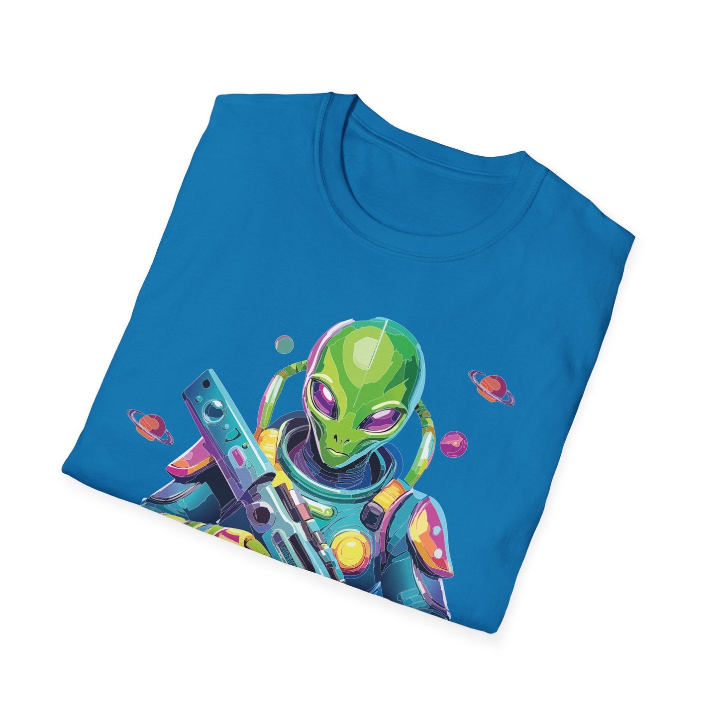 Alien Cosmos T Shirt Unisex Gildan Softstyle 64000 Art Design Tee For Everyday Comfort