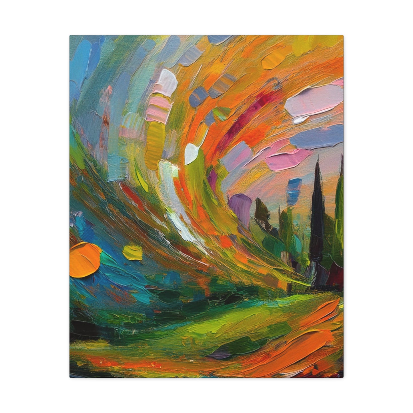 Abstract Oil Painting Print Canvas 20x24,20x30,24x30 24x32,24x36,30x40 32x48,36x48,40x60 Pine-Wood Inner Frame ABS-119