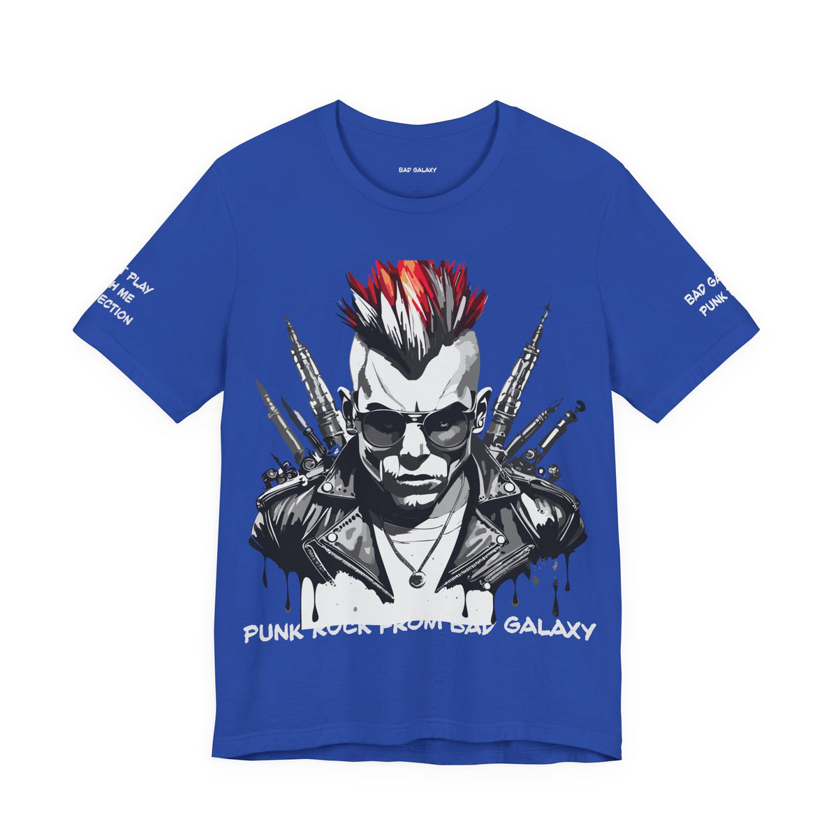 Punk Rock Graphic Unisex Cotton Bella+Canvas Tee with Art Design b27