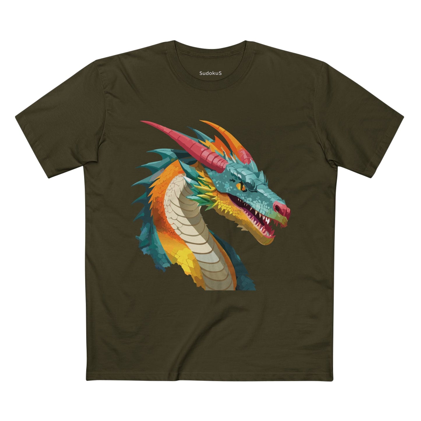 Dragon Graphic Unisex 100 Cotton Staple Tee 11