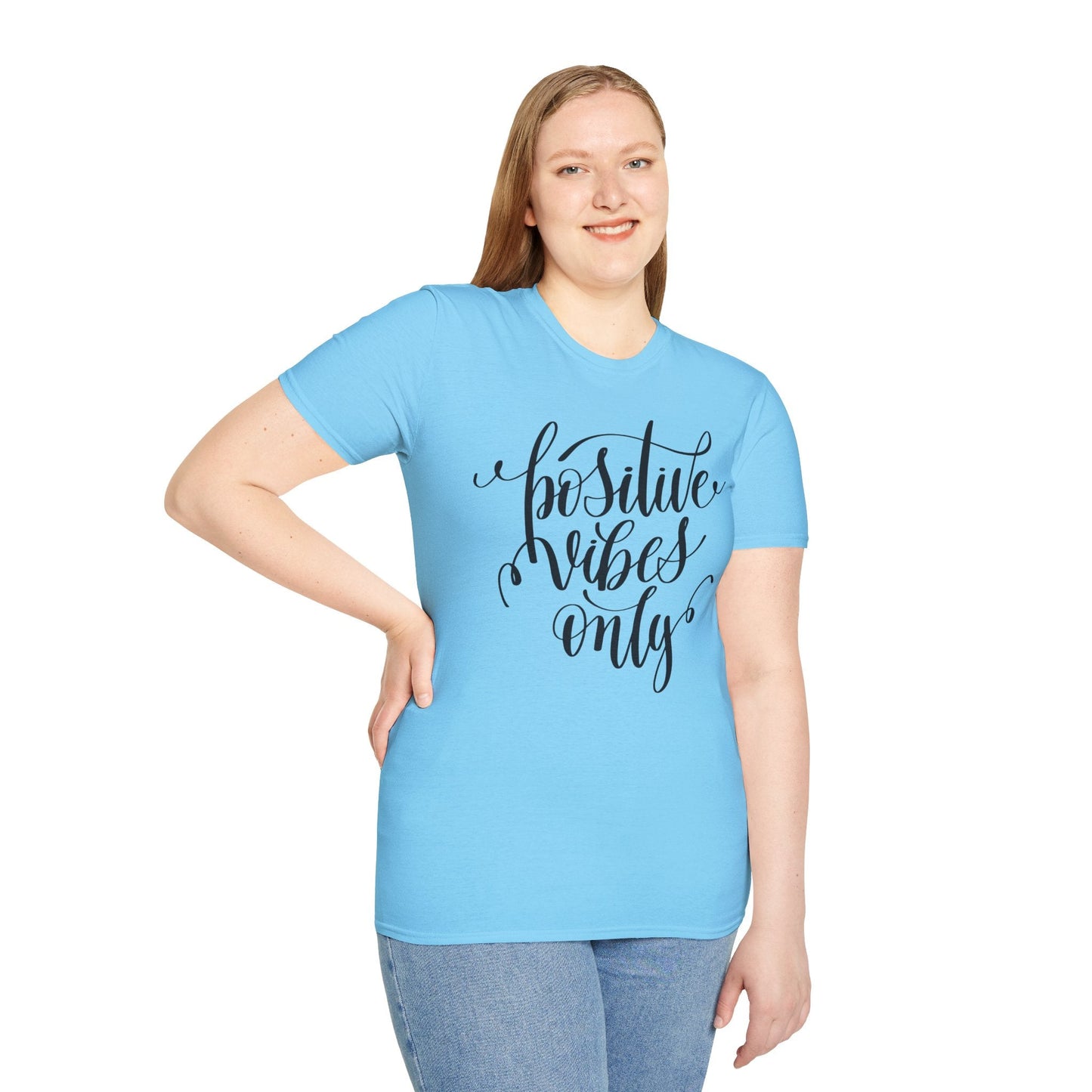 Positive Slogan T Shirts With Positive Words Unisex Short Sleeve Tee Gildan Softstyle 64000 Ring Spun Cotton