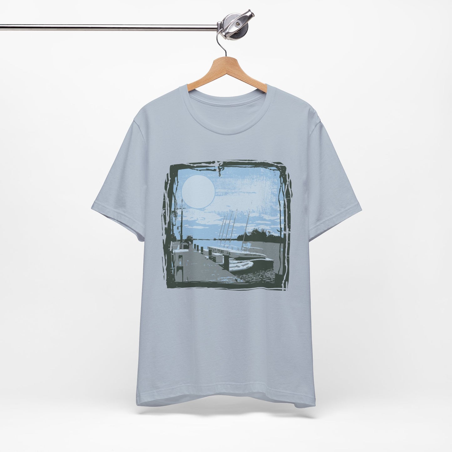 Yacht Club Retro Poster Graphic Design Tee, Yacht Club Shirt, Vintage Tees, Art Design T-Shirt, Graphic Tee, Retro Art Shirts