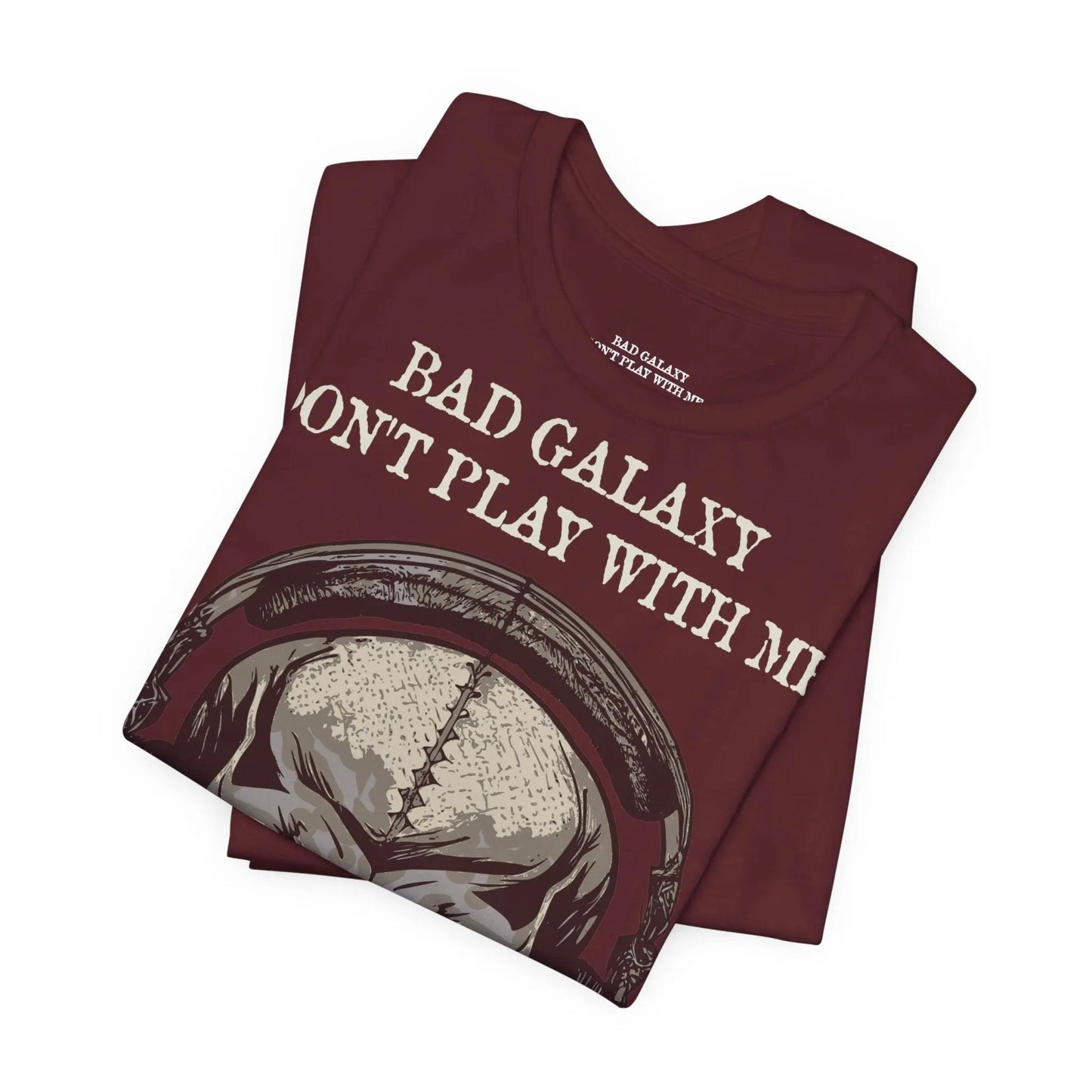Skull T Shirt From Bad Galaxy 100 Percent Cotton Eco Friendly Made In USA With Durable Stitching