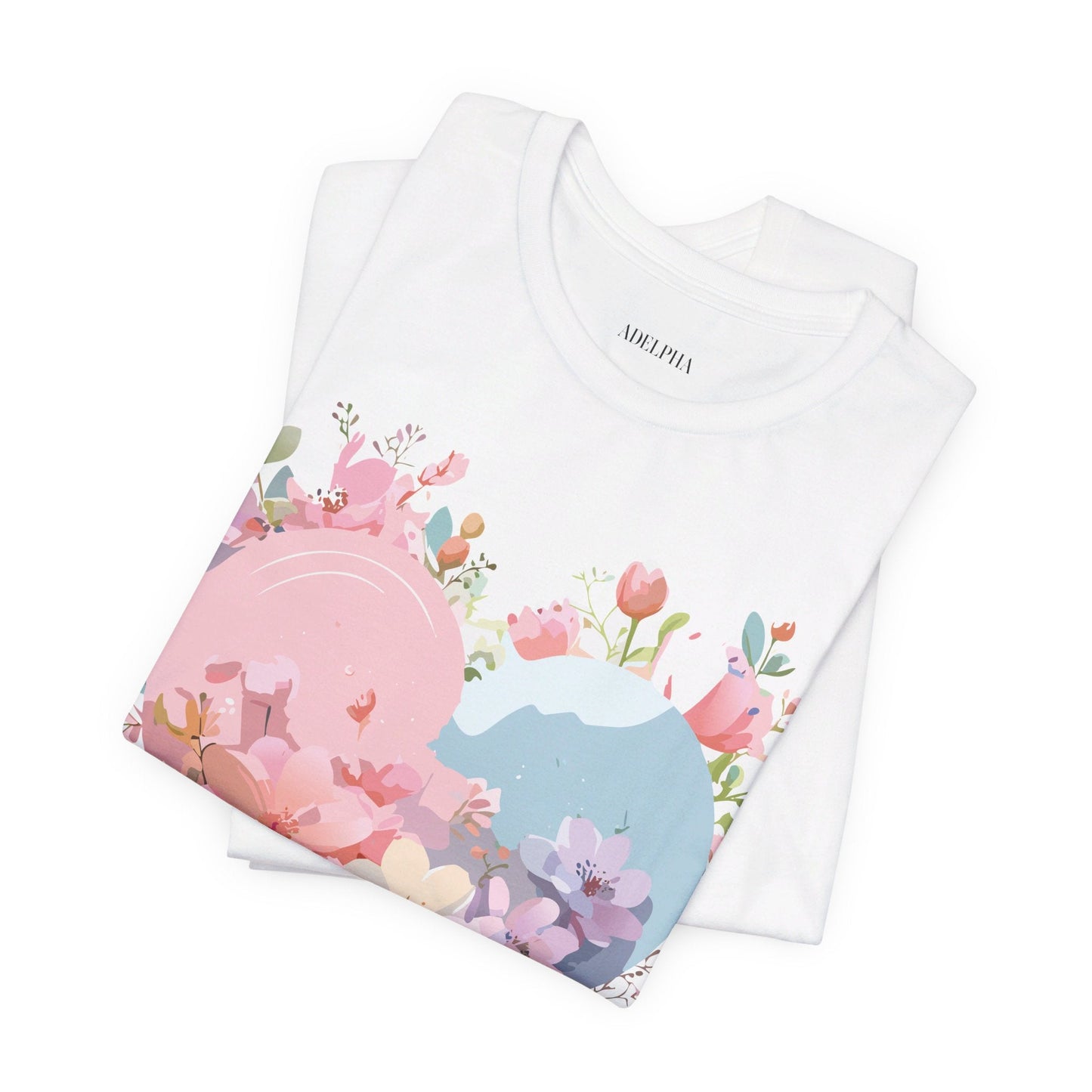 Valentine Day Graphic Unisex 100 Cotton Vintage Artwork with Love and Flower Design Tee 31