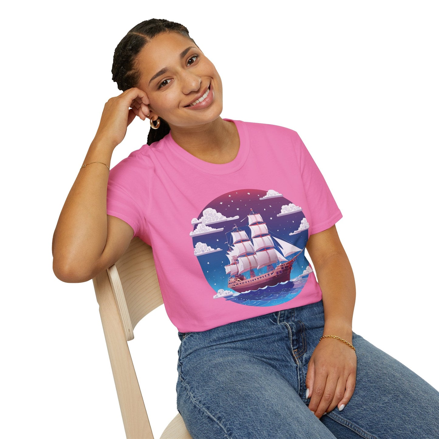 Ship T Shirt Frigate T Shirt Vessel Tee Shirt Unisex Softstyle 100 Percent Ring Spun Cotton