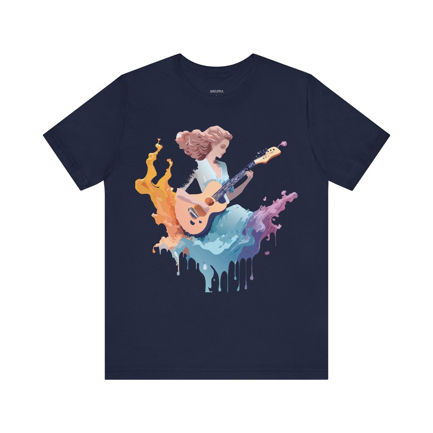 Adelpha Music Graphic Tee Unisex Vintage Inspired Art Design Short Sleeve T Shirt