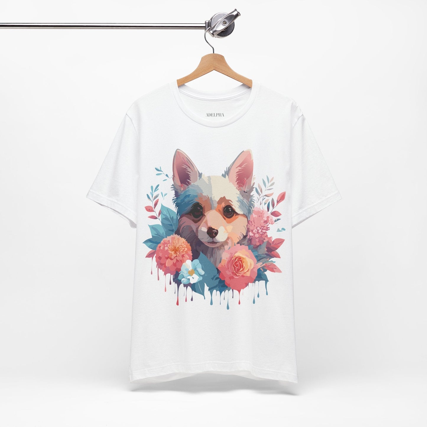 Dog Graphic Tee Unisex Short Sleeve Premium Vintage Inspired Artwork From Adelpha