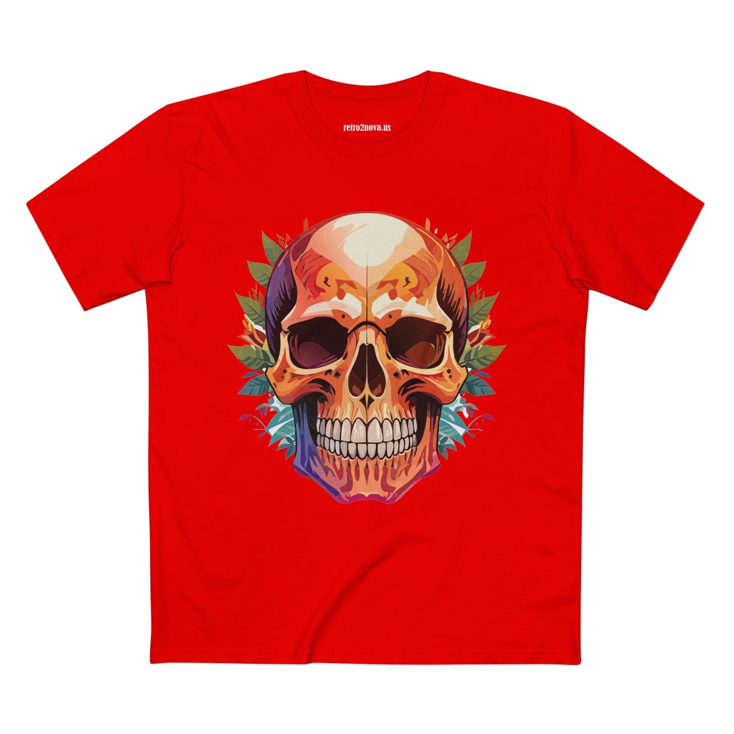 Skull Shirt And Skeleton Shirt Unisex Premium Cotton Tee Original Art Design Retro2Nova