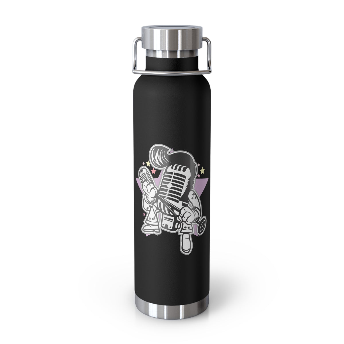 22oz Copper Insulated Water Bottle with Cartoon Design - CV98