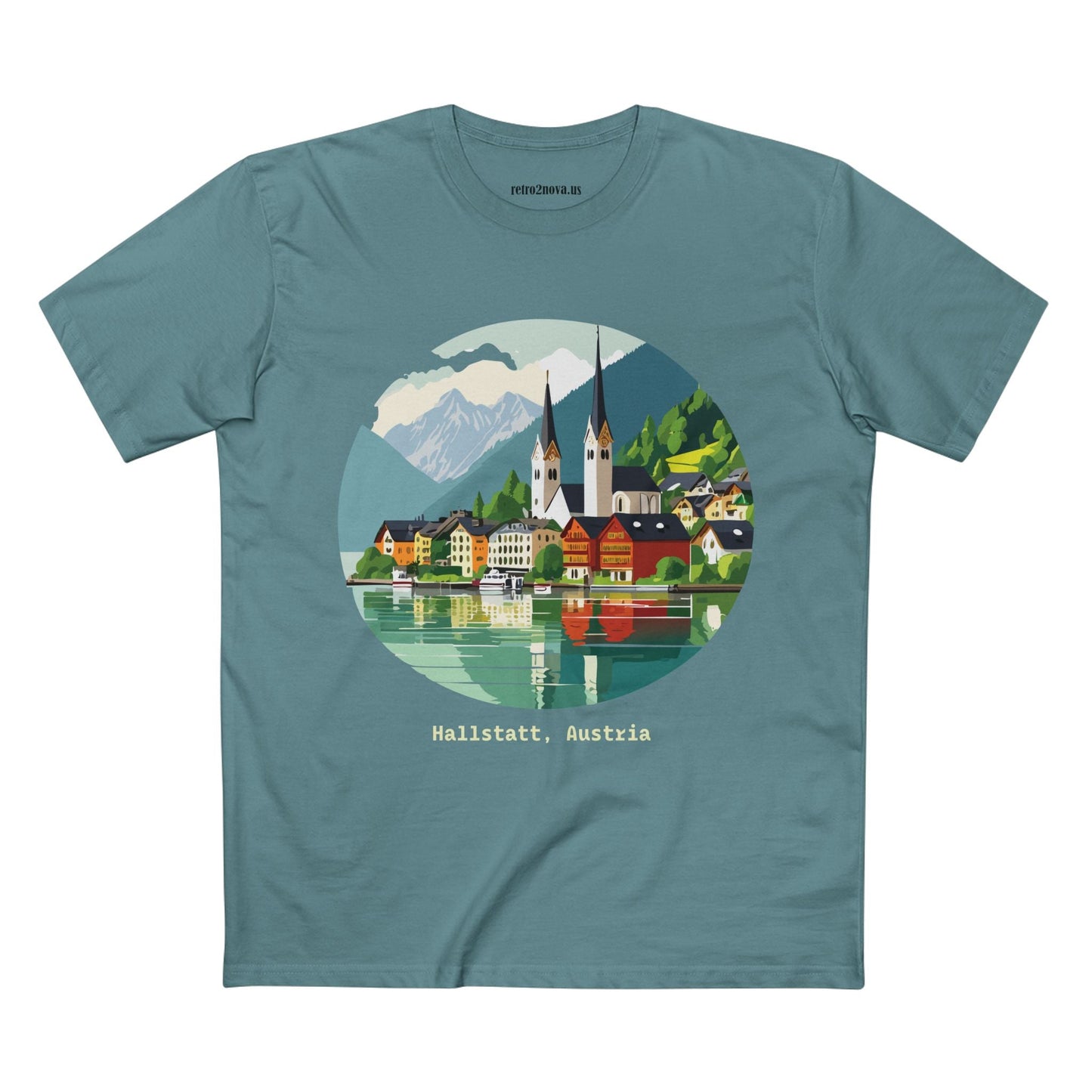 Retro2Nova Unisex Travel Shirt Austria Art Design Original Art Collection Premium Cotton Tee TT 12