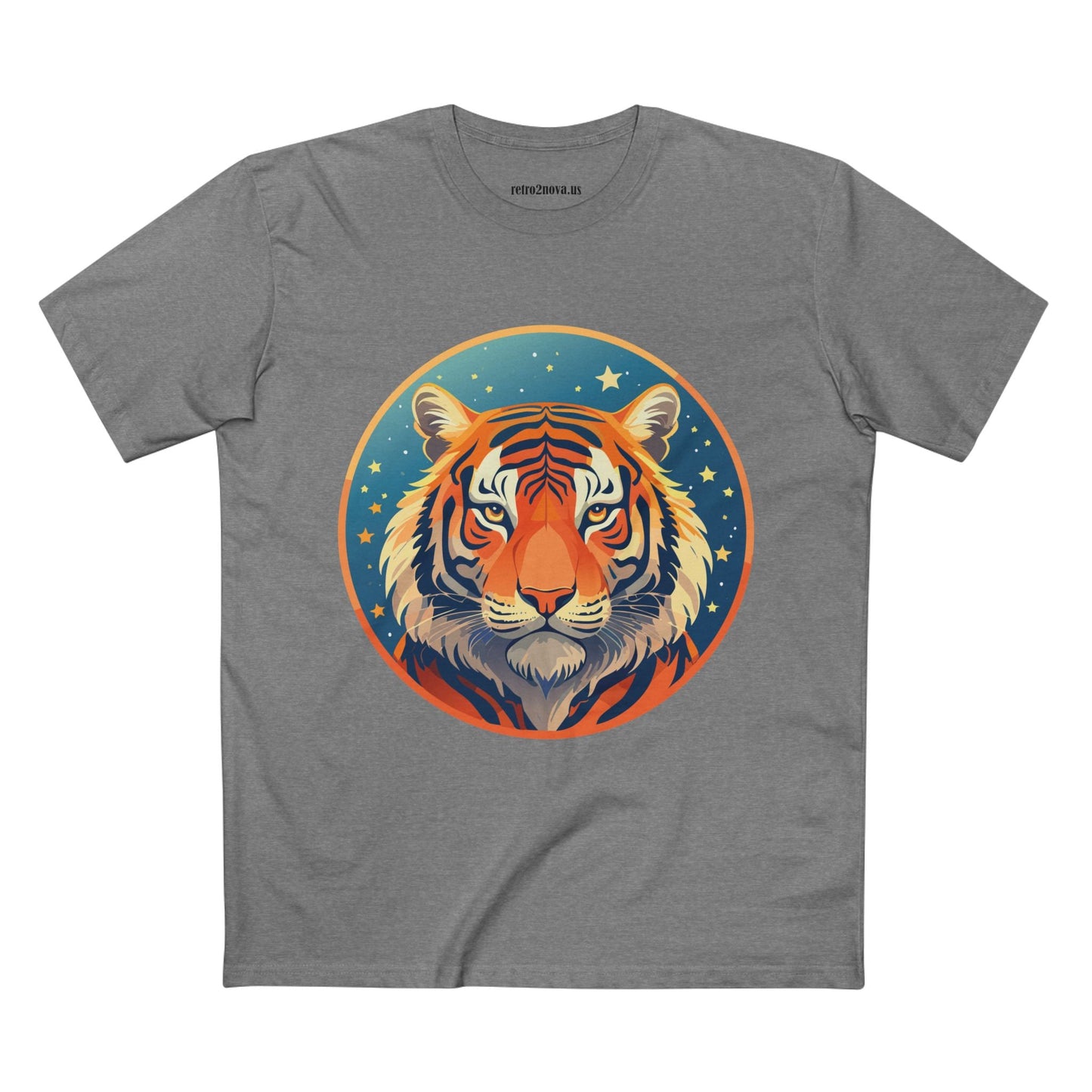 Unisex Premium Cotton Tiger Shirt Art Tee Original Design Animal Shirt Everyday Comfort Handmade Graphic Art Collection