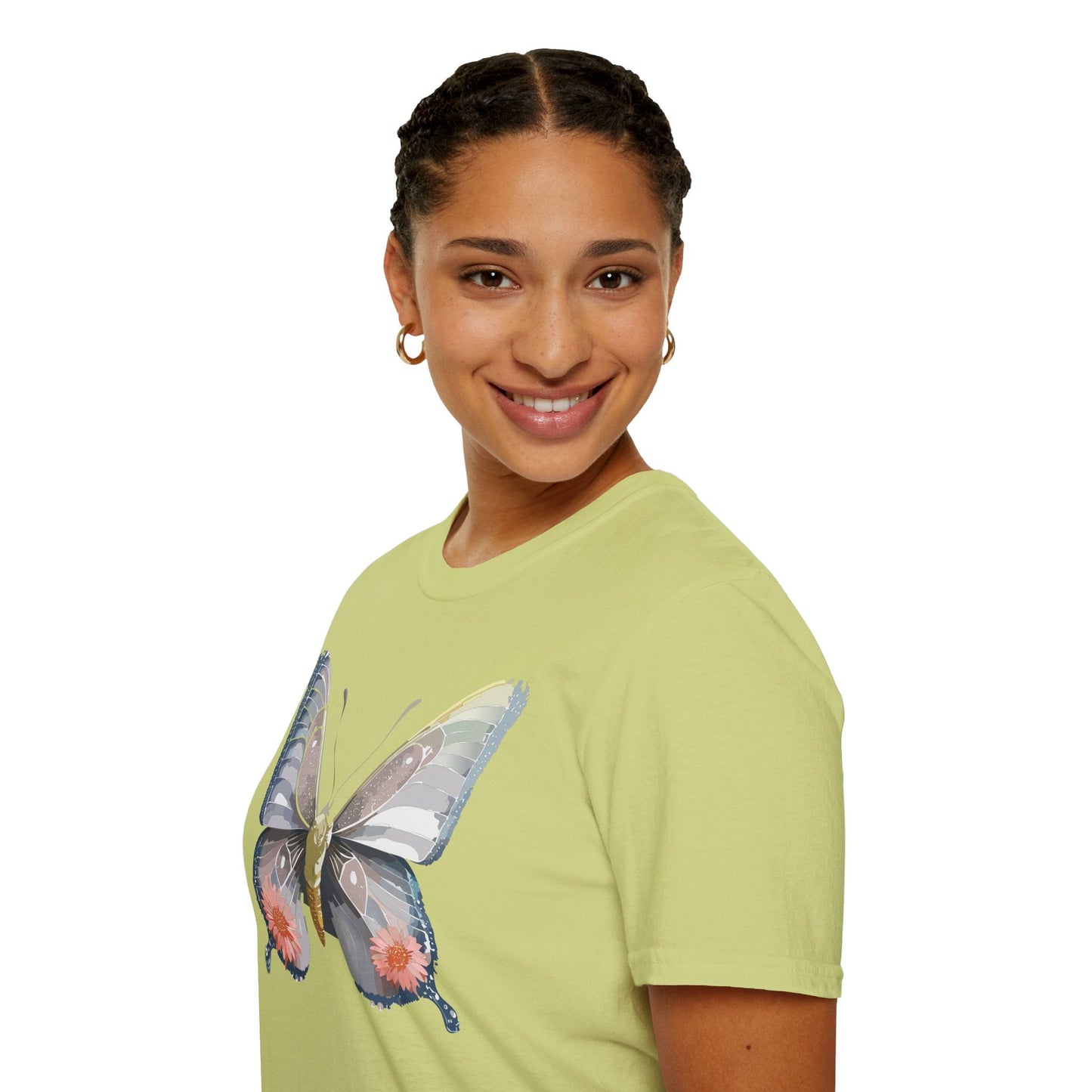 Butterfly Shirt Unisex T Shirt 100 Percent Ring Spun Cotton Softstyle Tee Monarch
