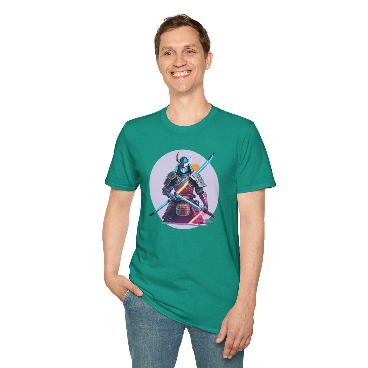 Samurai Shirt Unisex Gildan Softstyle Tee 100 Percent Cotton Lightweight Comfort