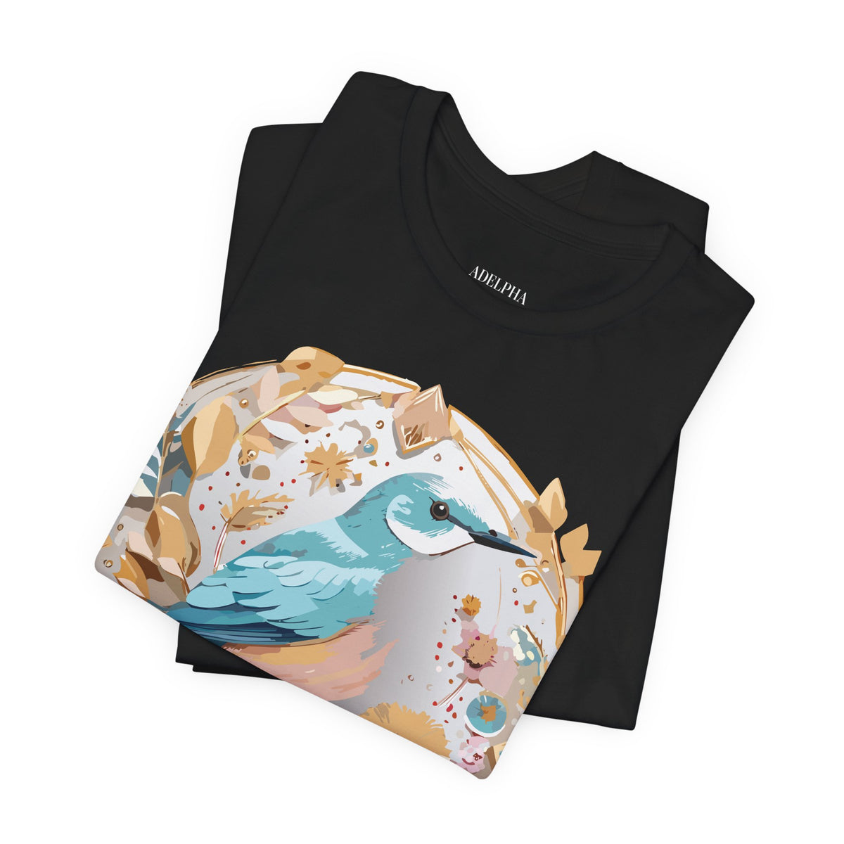 Medallion Graphic Unisex Cotton Bella+Canvas Tee with Art Design d84