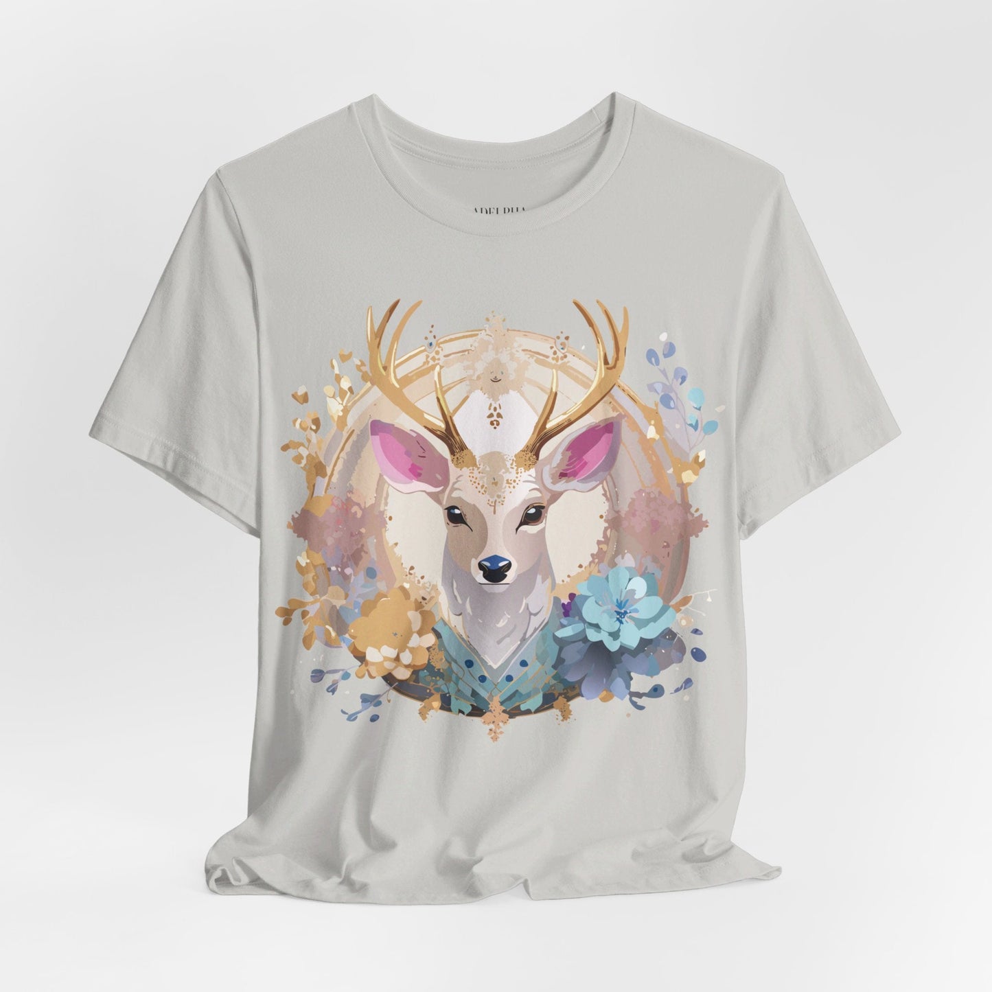 Medallion Graphic Unisex 100 Cotton Vintage Animal Medal Artwork Tee 68
