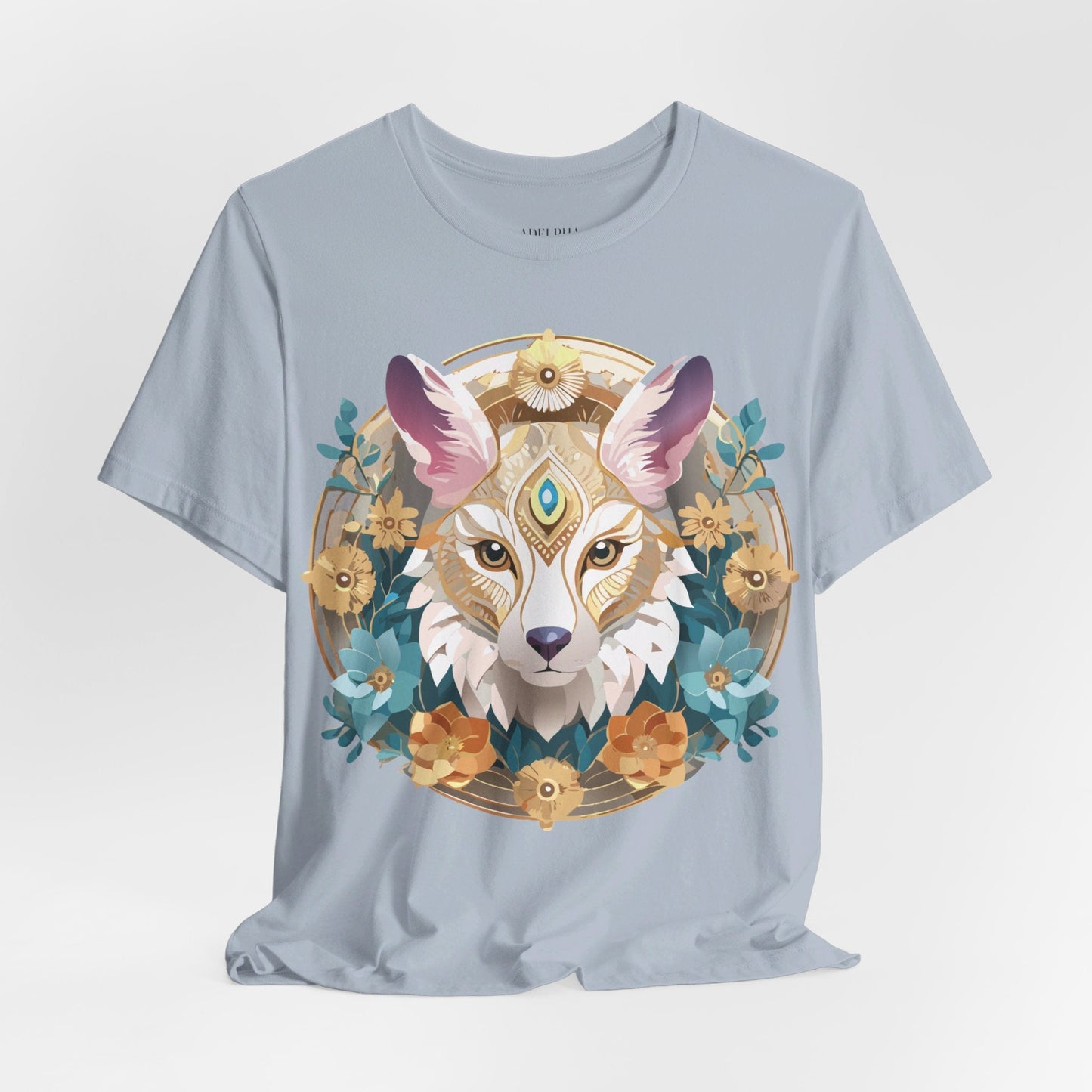 Medallion Graphic Unisex 100 Cotton Vintage Animal Medal Artwork Tee 84