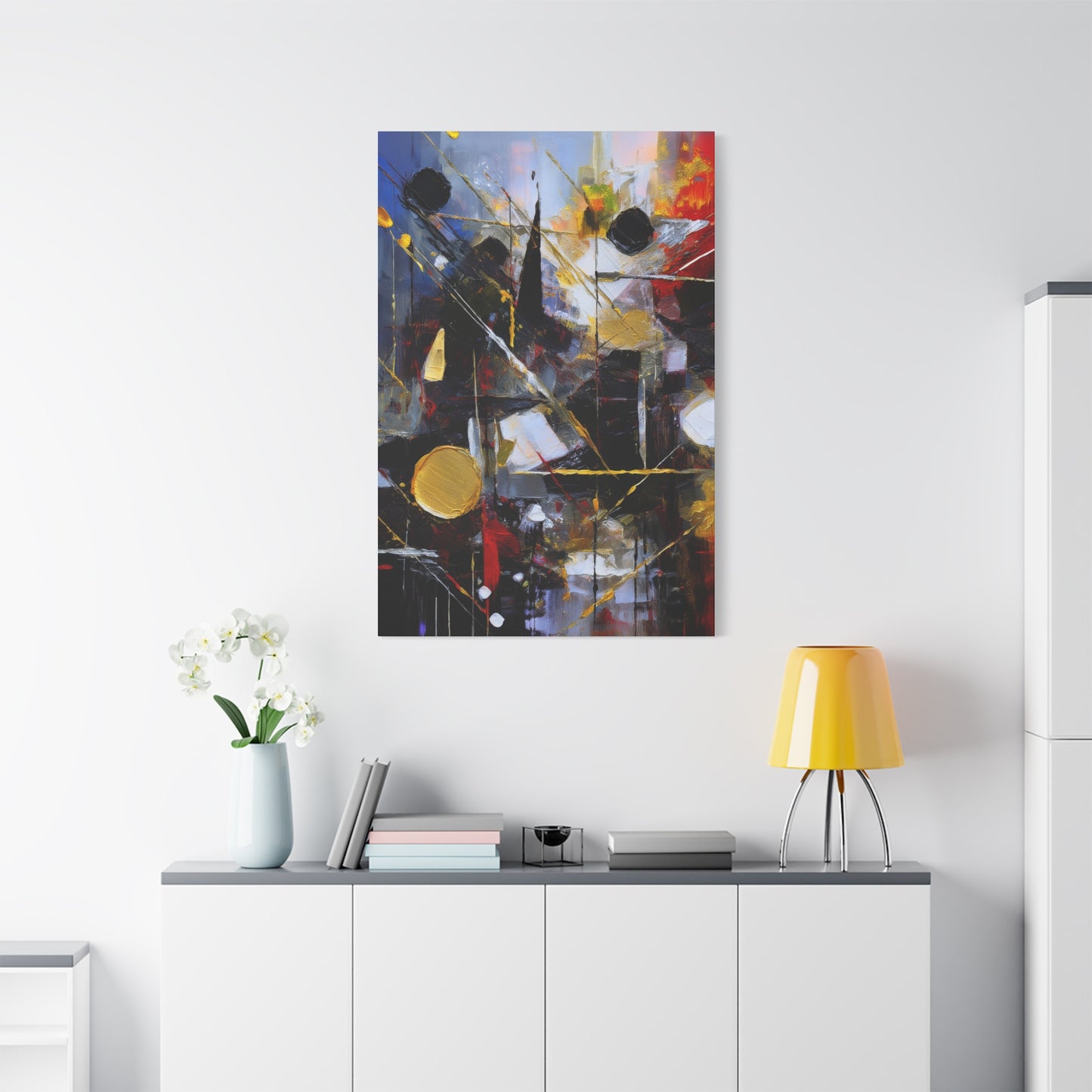 Abstract Oil Painting Print Canvas 20x24,20x30,24x30 24x32,24x36,30x40 32x48,36x48,40x60 Pine-Wood Inner Frame ABS-195