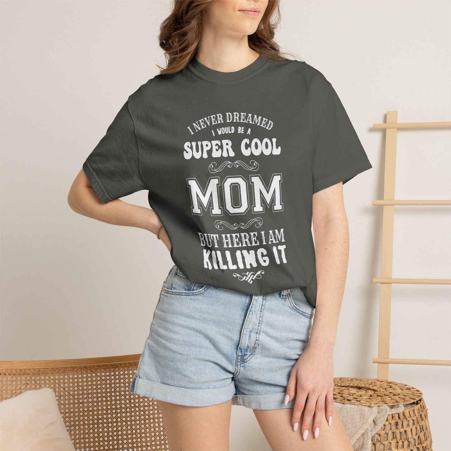 Mom T-shirt Mother's Day Mama Tee Unisex Comfort Colors Garment-Dyed Cotton h36