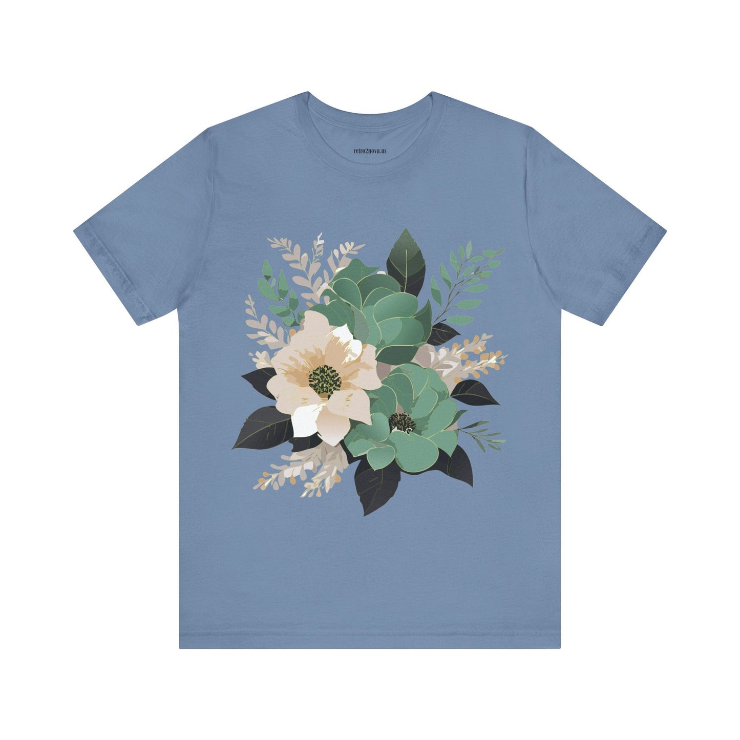 Flowers Shirt Floral Shirt Unisex Jersey Short Sleeve Tee From Flowers Collection Retro2Nova
