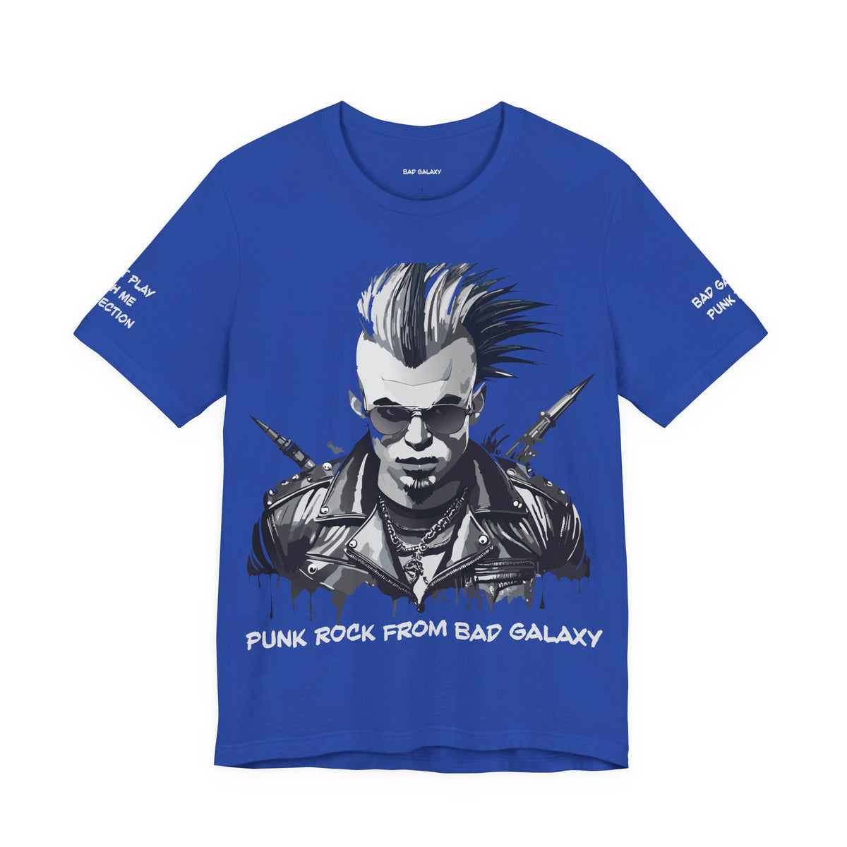 Punk Rock Graphic Unisex Cotton Bella+Canvas Tee with Art Design b28