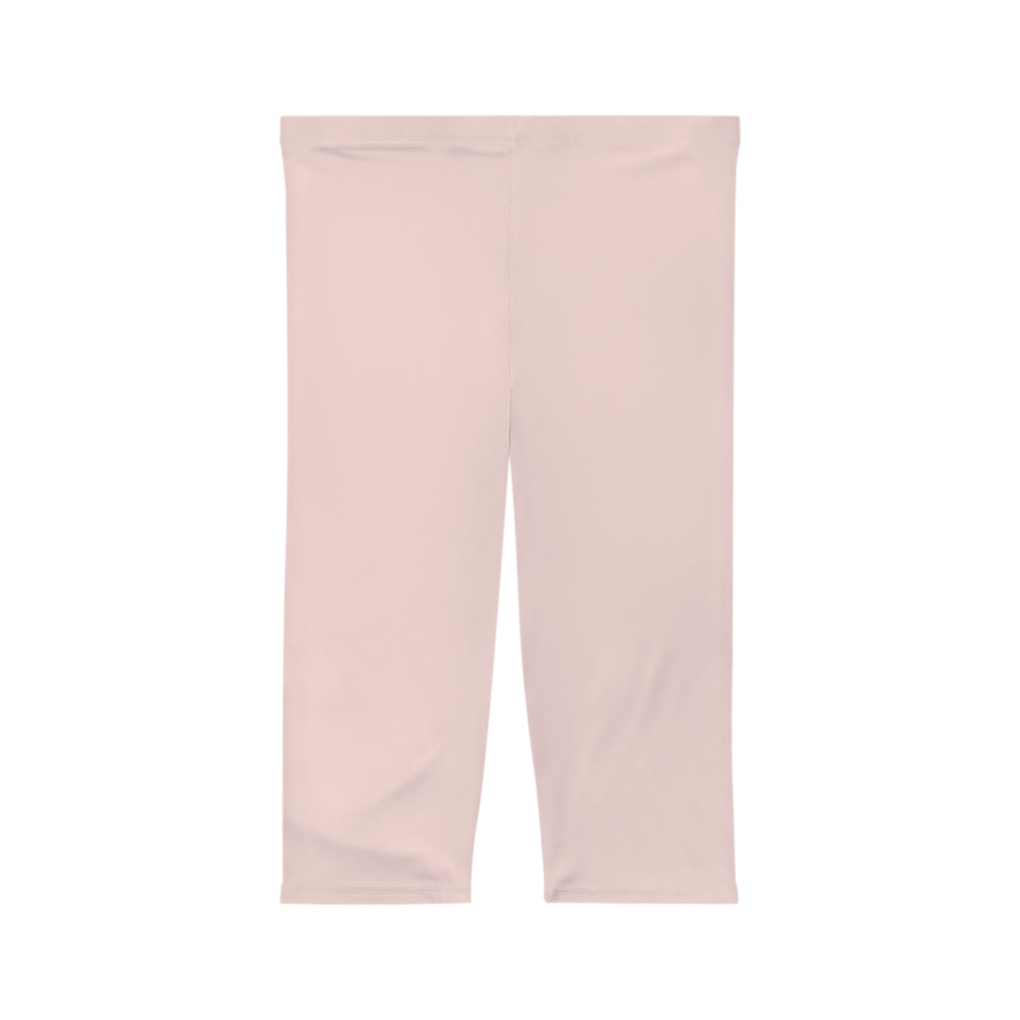 Misty Rose Color Women's Brushed Suede Poly Span Casual Capri Leggings XS-2XL