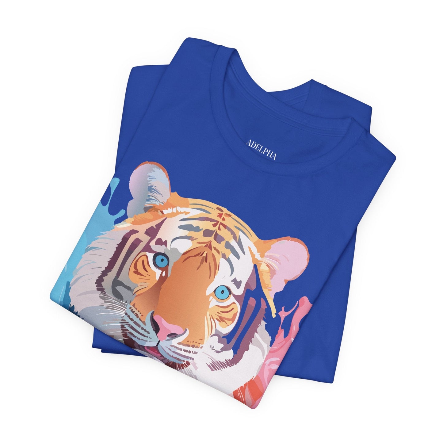 Adelpha Tiger Graphic Tee Premium Unisex Jersey Short Sleeve With Vintage Artwork