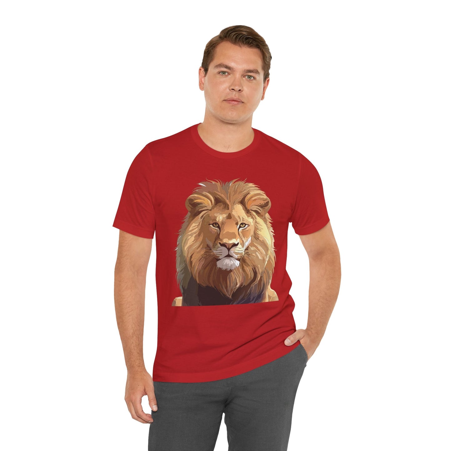 Unisex Animal Art Tee Shirt With Wild Animals Design Gildan 64000 Softstyle Cotton