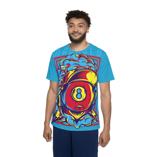 Be23 Fun Graphic T-Shirt, Art Design Poly Shirt, All Over Print Graphic Tee, Funny Print T-Shirt, Funny Cartoon Tee