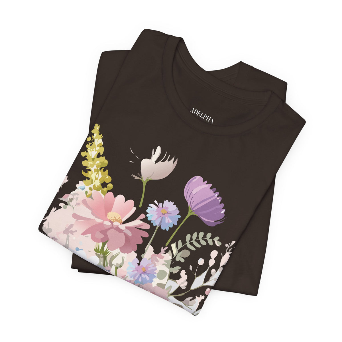 Floral Graphic Tee Shirt - Bella+Canvas Unisex 100 Cotton 21