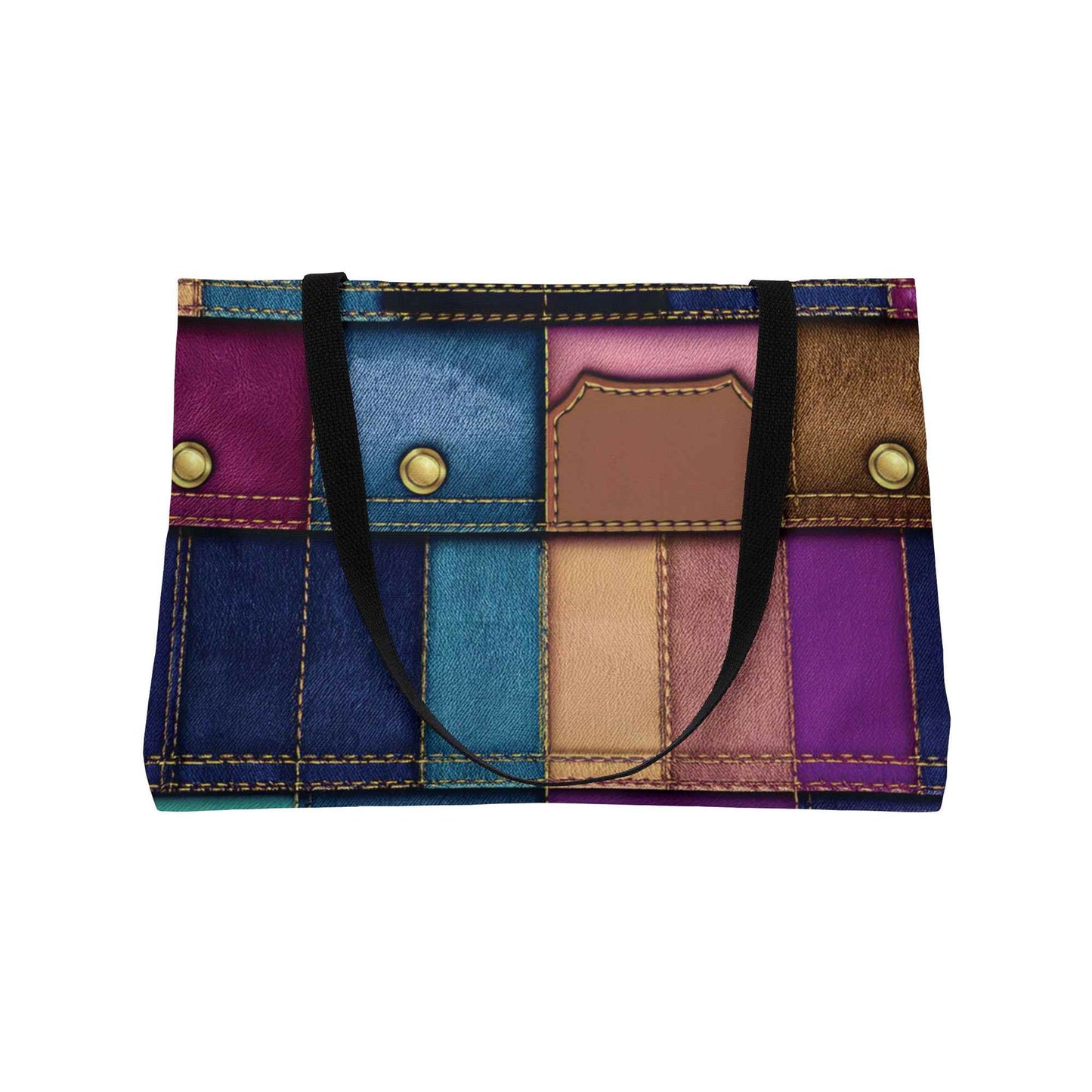 Denim Color Imitation Print Unisex  Yoga Bag  Spun Polyester 24x13 Canvas Gym Bag 35-2