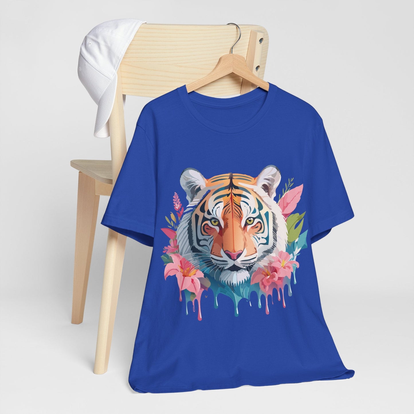 Tiger Graphic Unisex 100 Cotton Vintage Art with Animal Tee 13