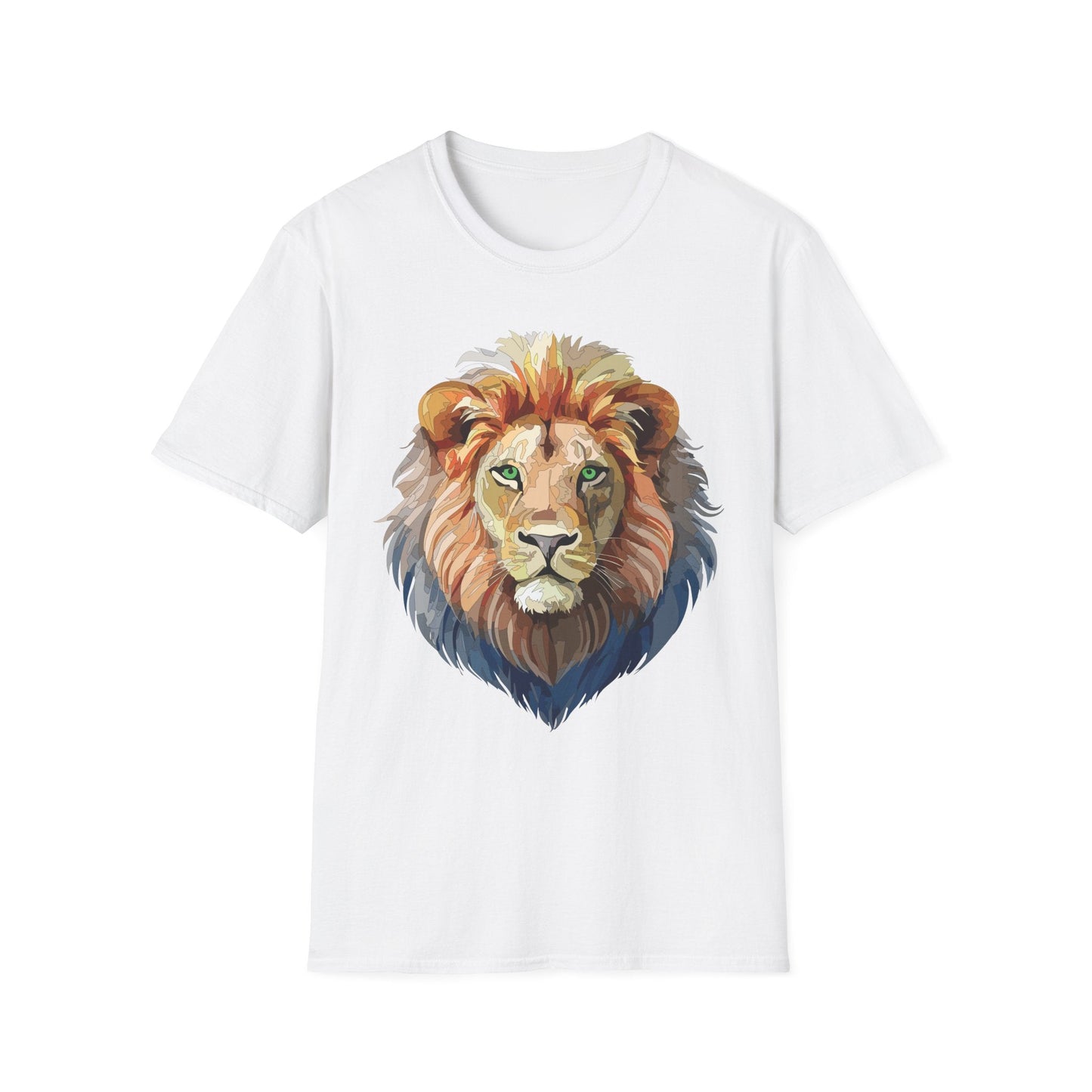 Lion Shirt Unisex Animal Tee Gildan Softstyle 64000 Cotton Comfort