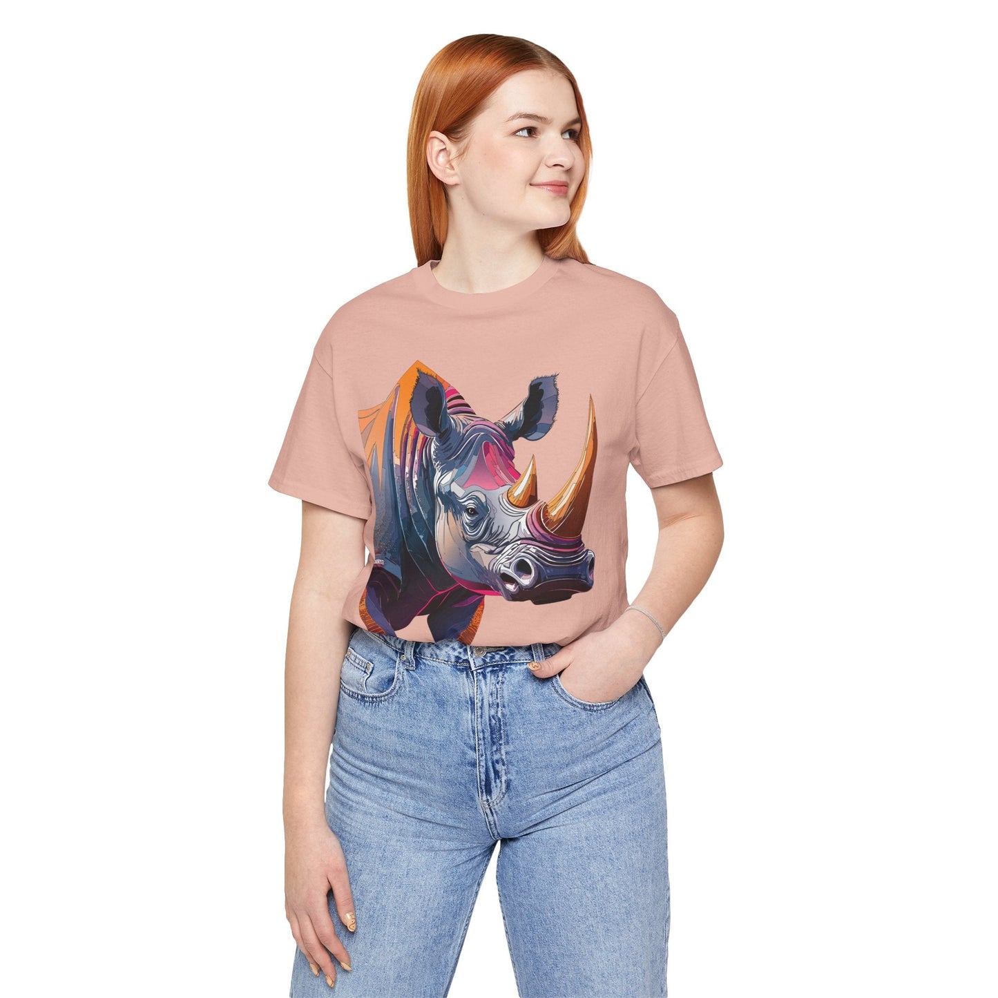 Unisex Animal Print Tee Shirt Featuring Wild Animals Art Design For Everyday Wear