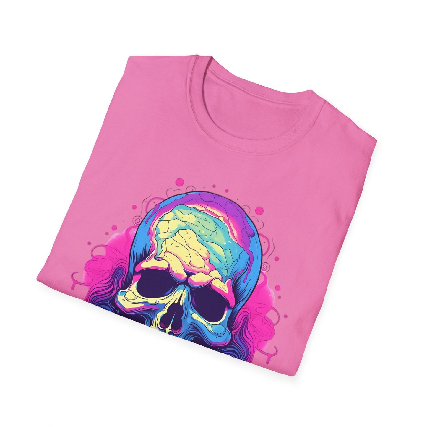 Skull Tee Shirt Unisex Skeleton Design Gildan Softstyle 64000 Ring Spun Cotton Tee
