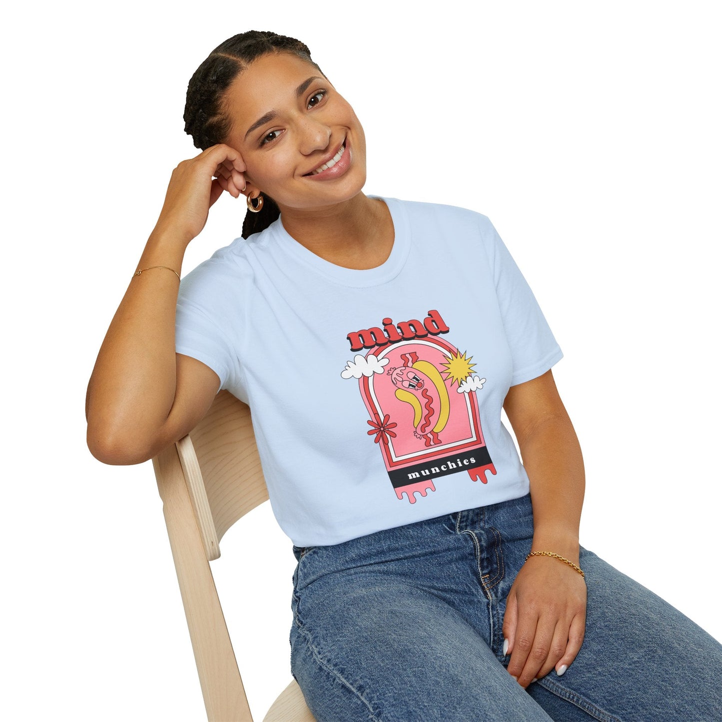 Funny Food T Shirt Unisex Softstyle Gildan 64000 100 Percent Ring Spun Cotton Lightweight Comfort