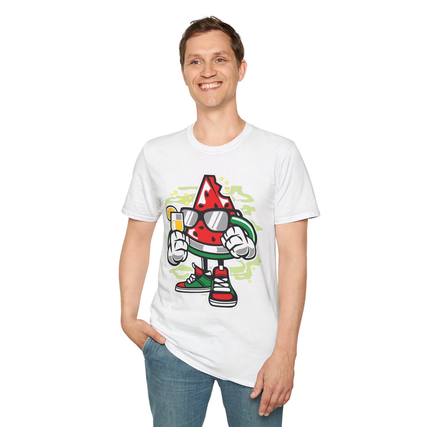 Cartoon T Shirt Animation T Shirt Funny Tee Shirt Unisex Gildan Softstyle 64000 Artwork