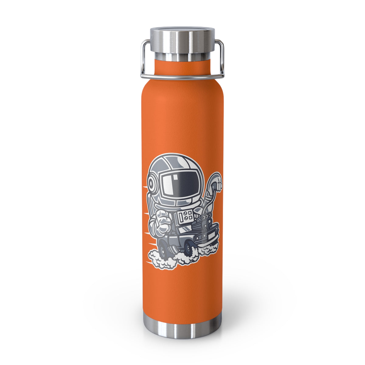 22oz Copper Insulated Water Bottle with Cartoon Design - CV55
