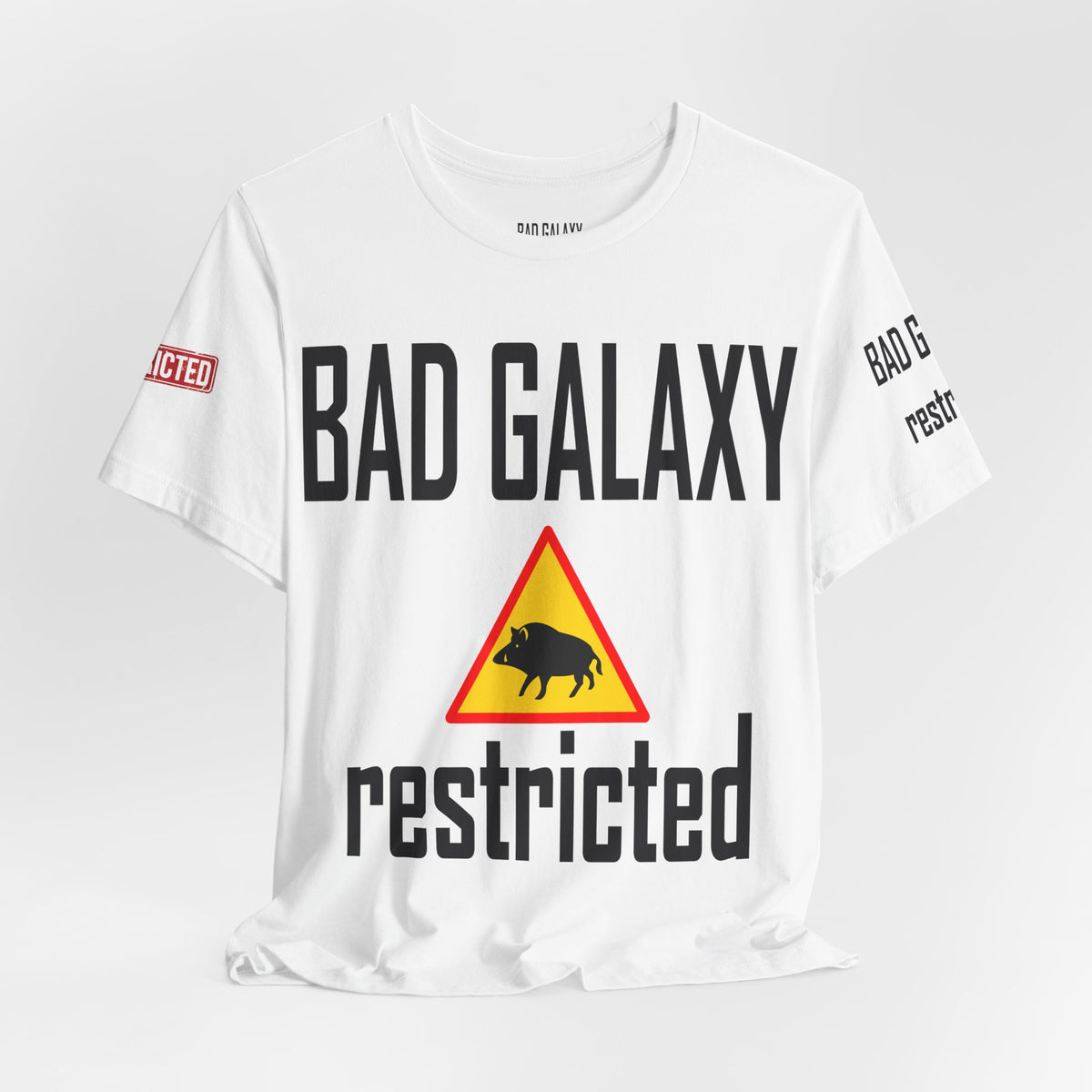 Art Red Stamp Graphic Unisex Cotton Bella+Canvas Tee with Art Design b95