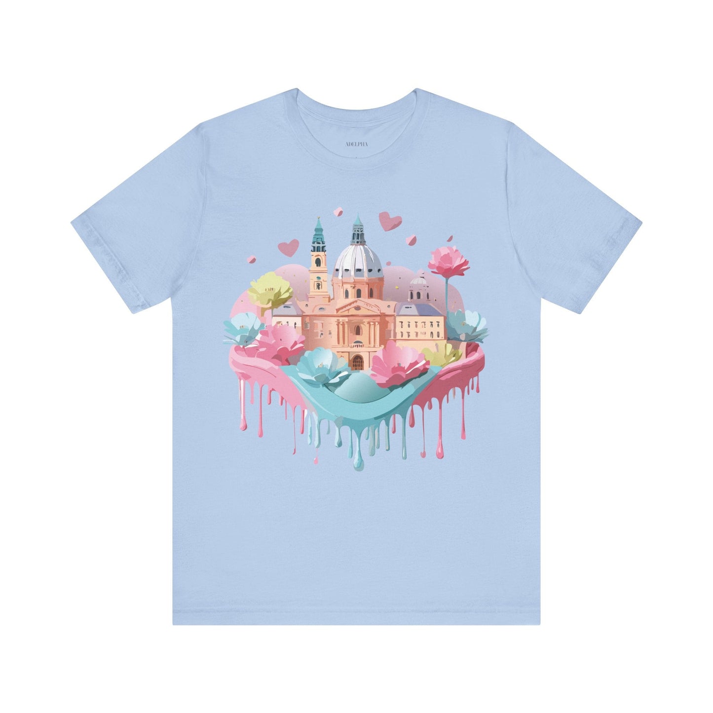 Prague Tourist Shirt Unisex Graphic Tee With Vintage Inspired Artwork By Adelpha