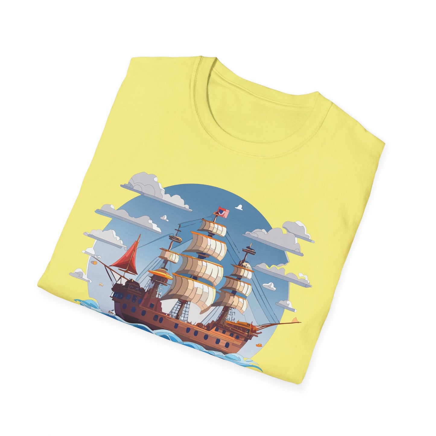 Ship T Shirts Frigate T Shirts Vessel Tee Shirt Unisex Softstyle Cotton Tee Gildan 64000