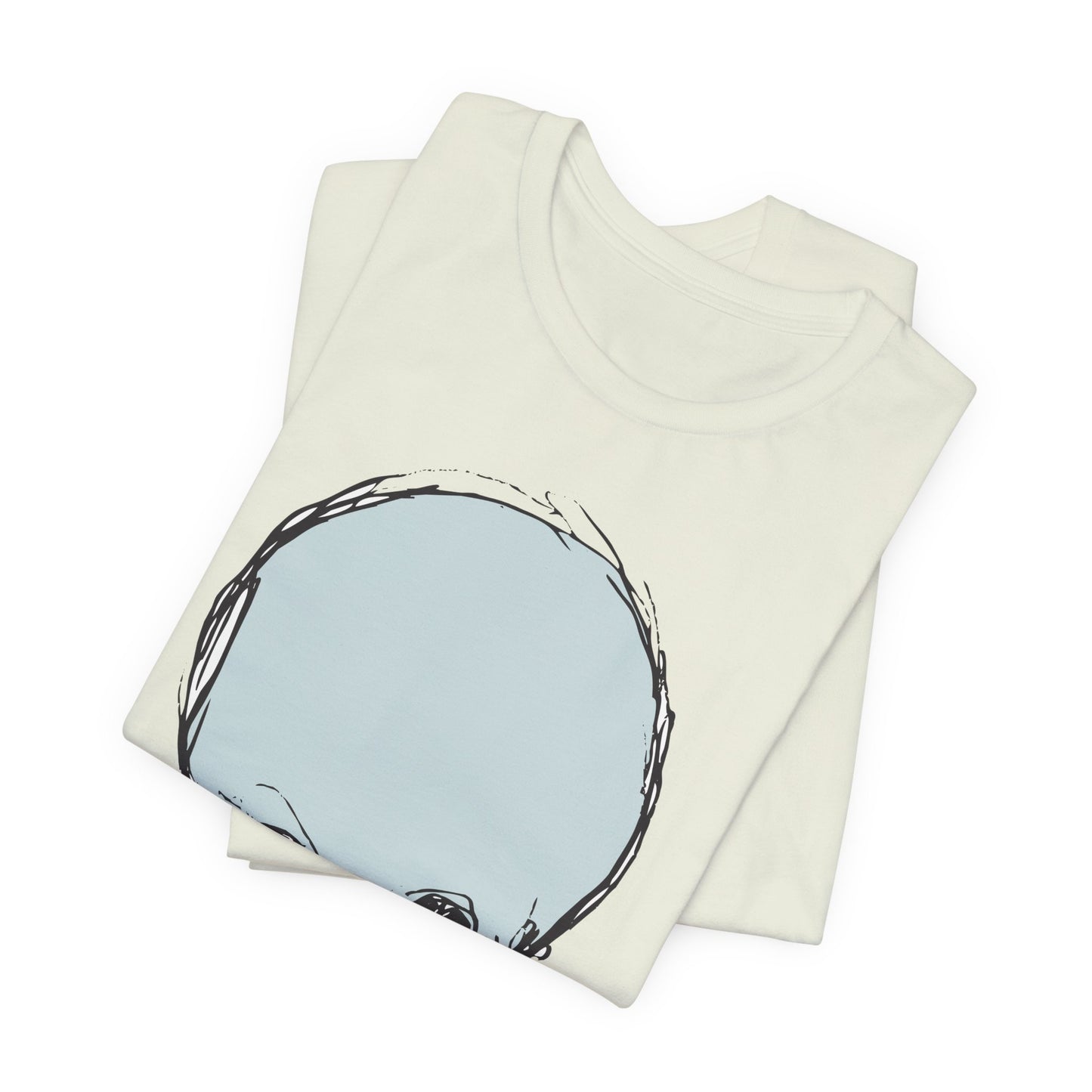 Lt Blue Skull Graphic Design Tee, Skull Shirt, Vintage Tees, Art Design T-Shirt, Vintage Graphic Tee, Art Shirts with Skulls