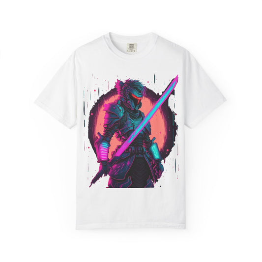 Camiseta unisex con caballero con armadura