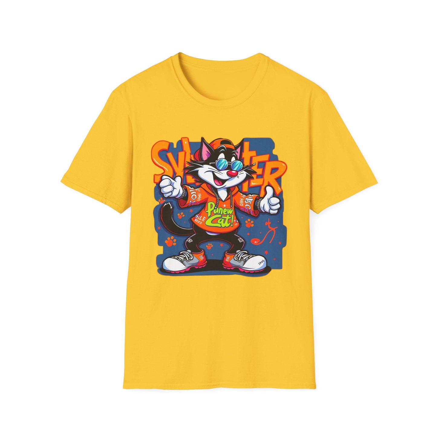 Funny Cartoon Animals Tee Shirt Unisex Gildan Softstyle 64000 Graphic Cartoon Tee