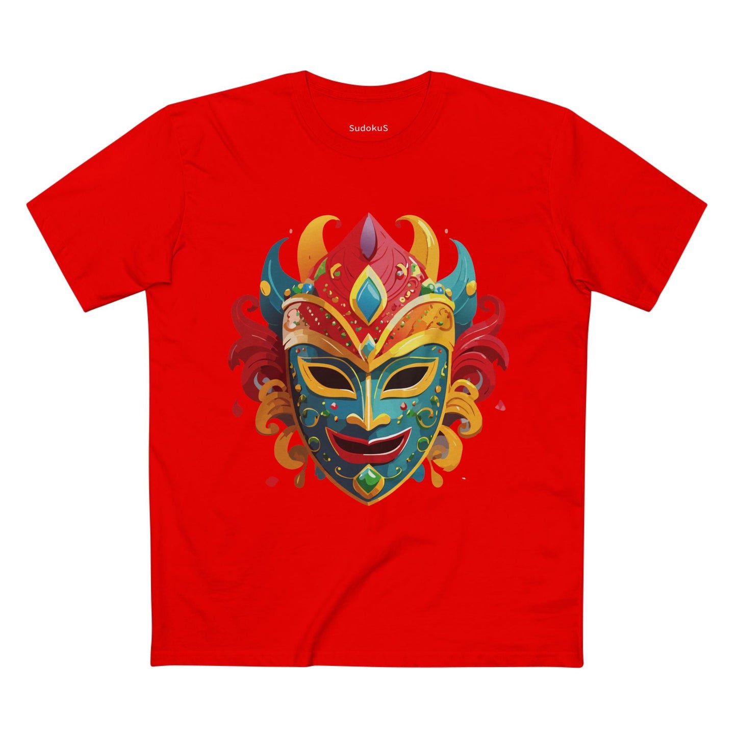 Mask Graphic Unisex 100 Cotton Staple Tee 22