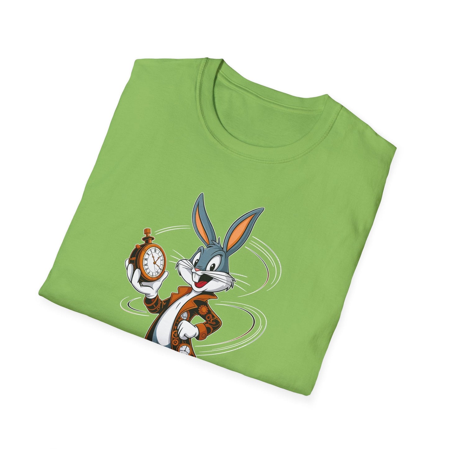 Cartoon Bunny Graphic Unisex Cotton Animal Animation Artwork Design Tee 19