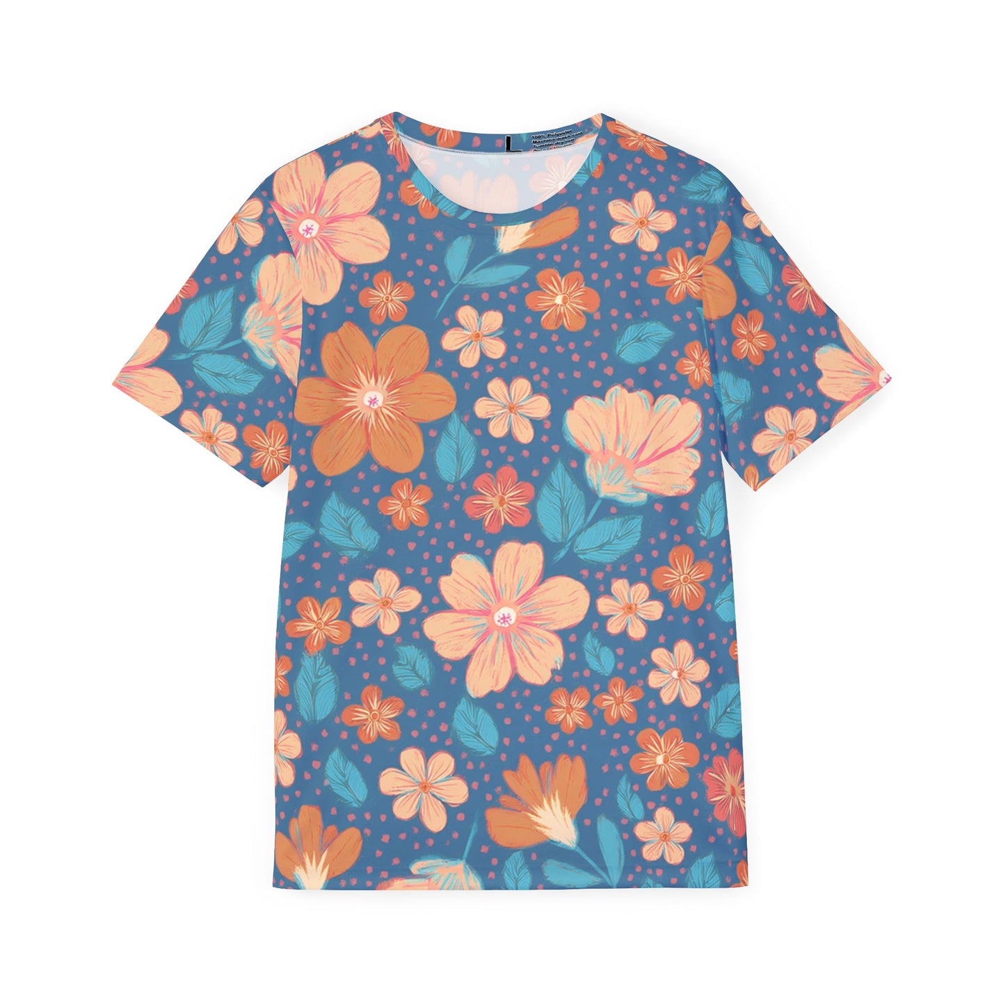 Unisex Floral Shirt, Floral Tee Shirt, Floral T-Shirt, T Shirt with Flowers 7