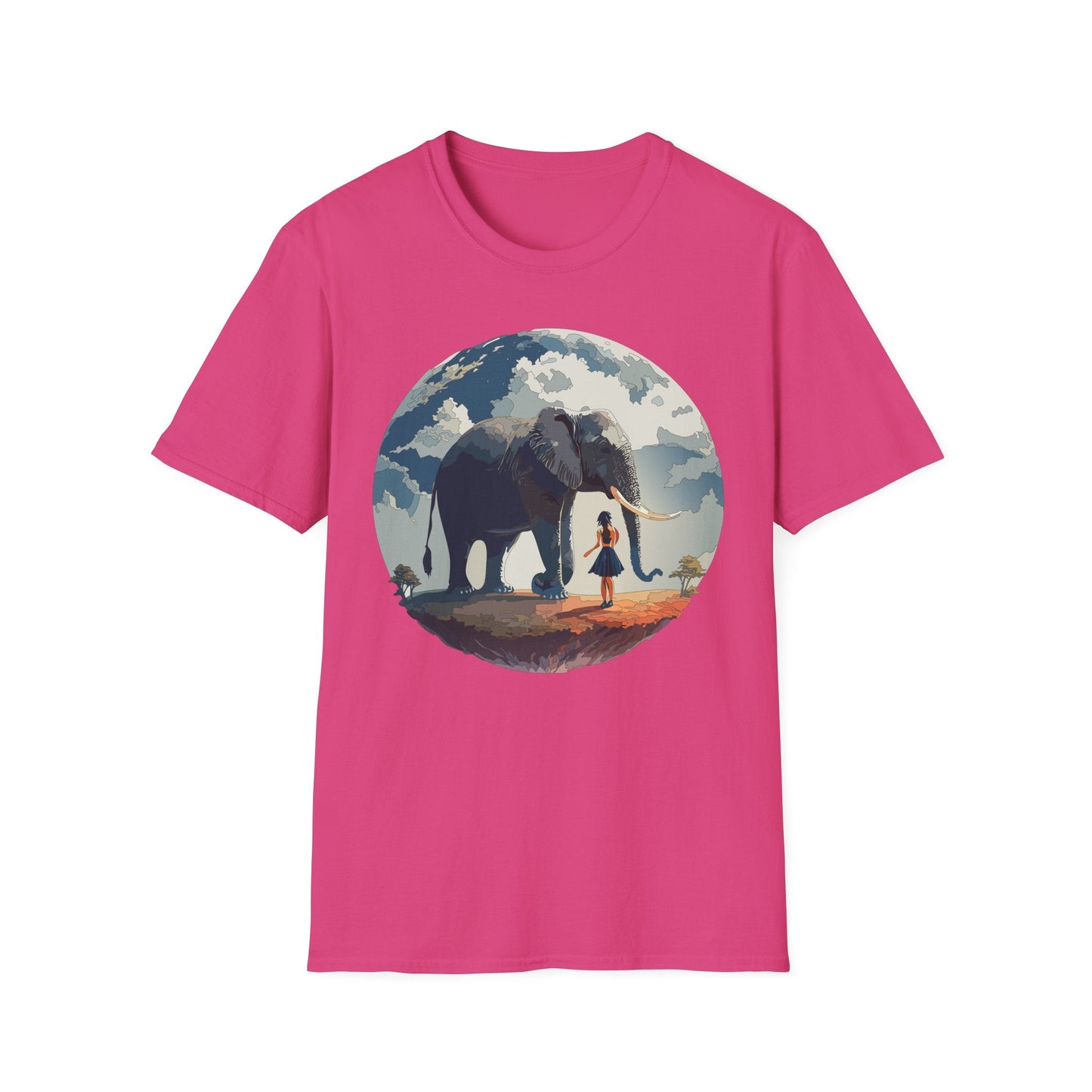 Womens Graphic T Shirt Art Design Tee Softstyle Gildan 64000 100 Percent Ring Spun Cotton