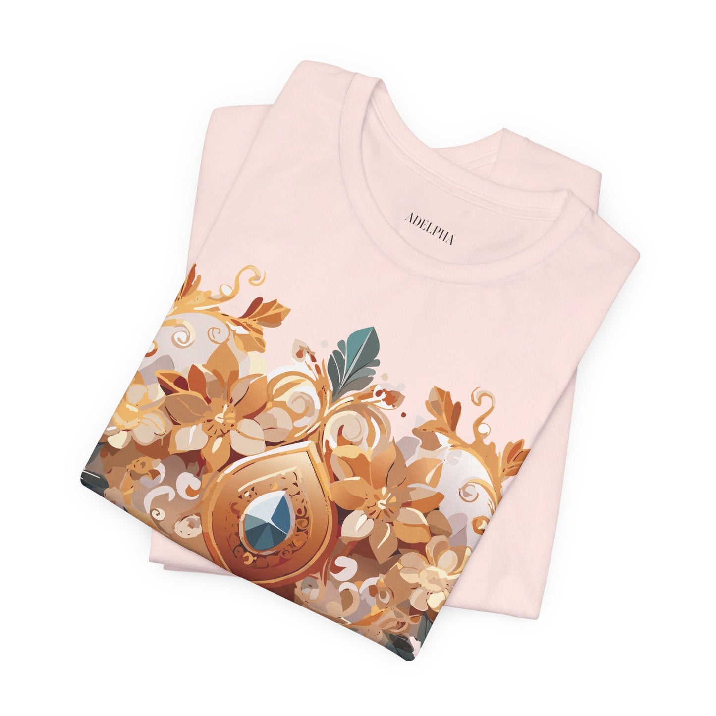 Jewelry Graphic Unisex 100 Cotton Vintage Treasure Art T-Shirt 34