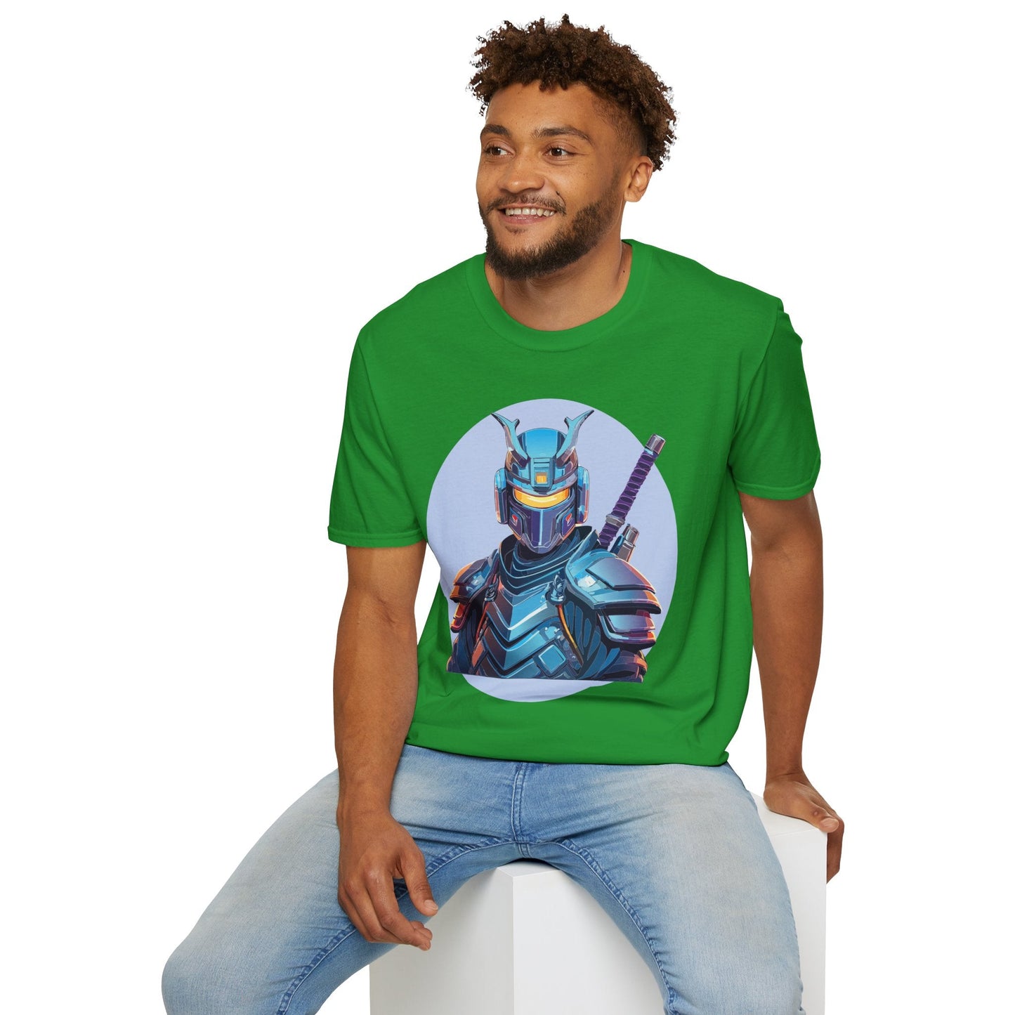 Samurai Shirt Unisex Softstyle Tee 64000 Gildan 100 Percent Ring Spun Cotton Comfort Fit